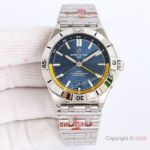 Swiss Breitling Chronomat Automatic GMT 40mm Steel Yellow Blue Dial